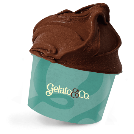 Chocolate gelato cup